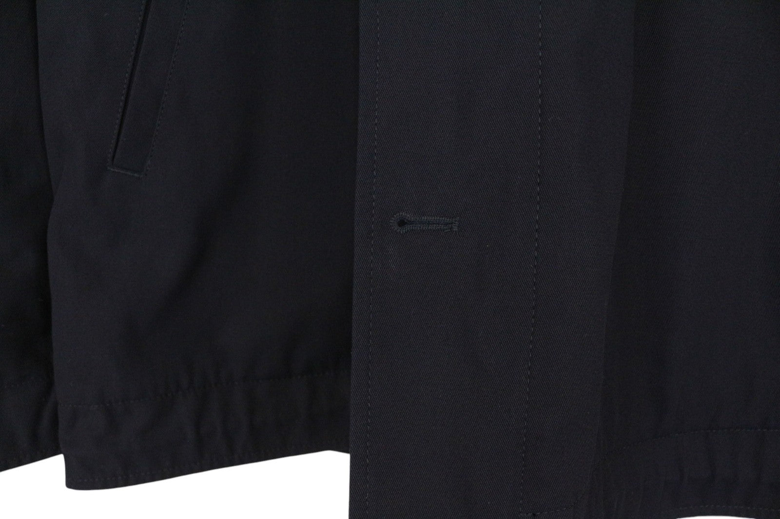 SANDRO vyriška striukė XS tamsiai mėlyna laisvalaikio medvilninė vieneilė striukė su gobtuvu 