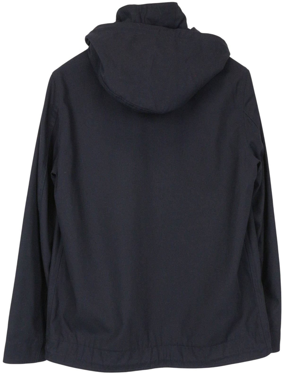 SANDRO vyriška striukė XS tamsiai mėlyna laisvalaikio medvilninė vieneilė striukė su gobtuvu 