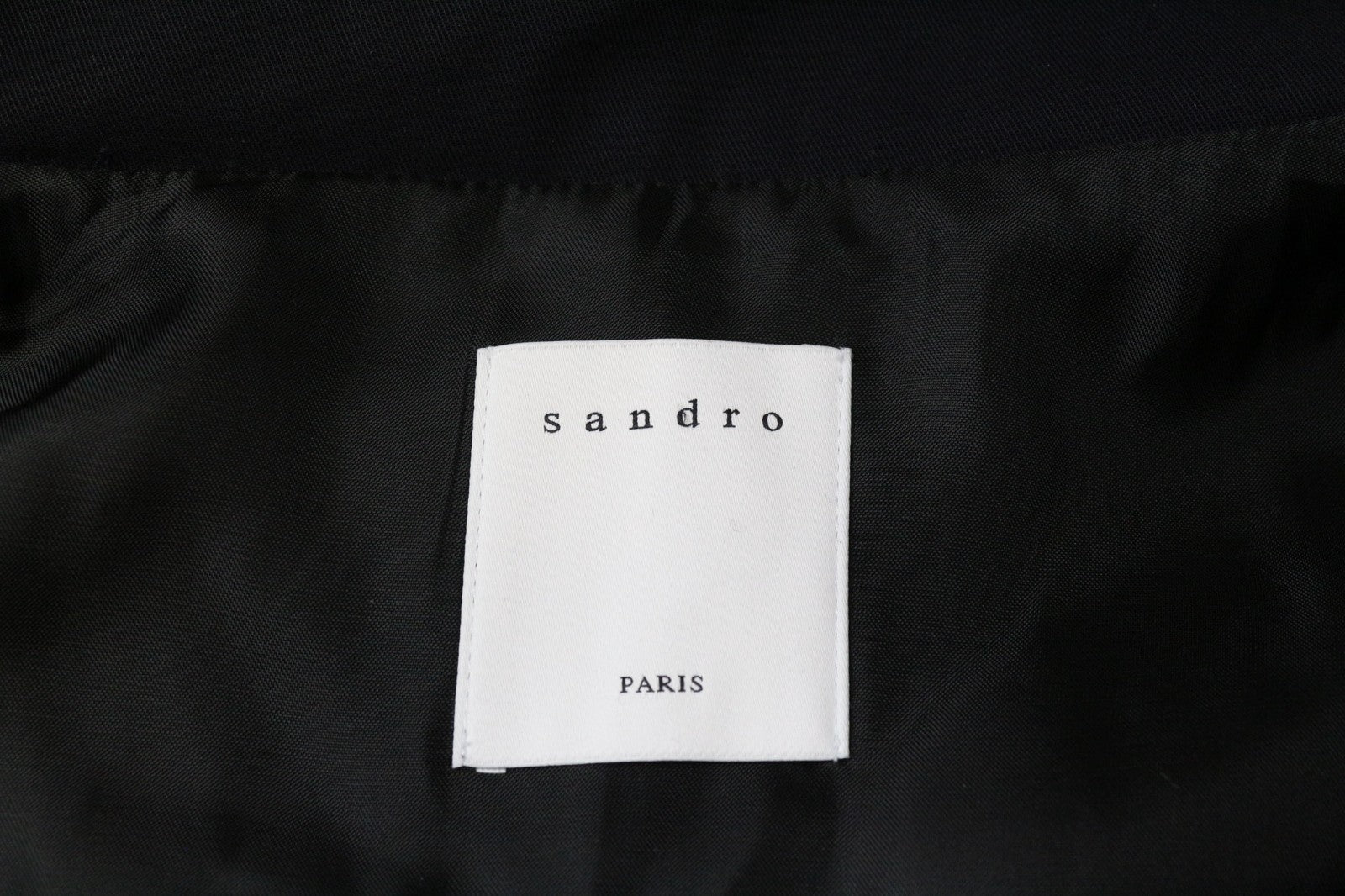 SANDRO vyriška striukė XS tamsiai mėlyna laisvalaikio medvilninė vieneilė striukė su gobtuvu 