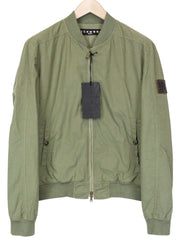 RICHMOND vyriška bomber striukė 48 žalia grynos medvilnės lengva laisvalaikio stiliaus 