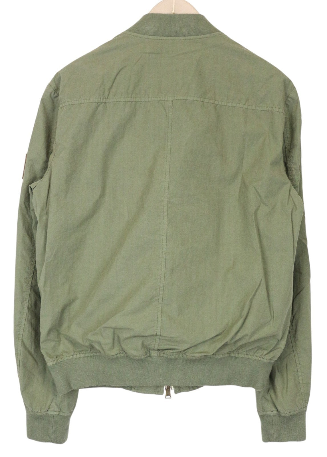 RICHMOND vyriška bomber striukė 48 žalia grynos medvilnės lengva laisvalaikio stiliaus 