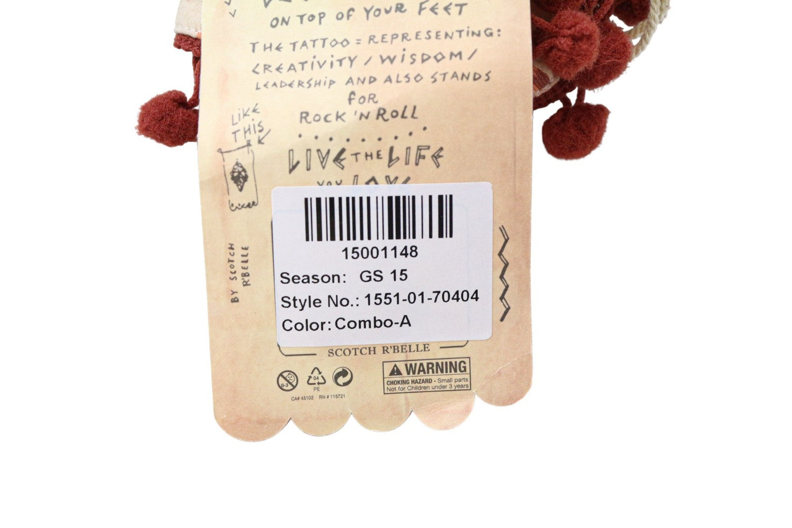 SCOTCH R'BELLE mergaitiškas šalikas OS oranžinis laisvalaikio lengvas raštuotas aksesuaras 