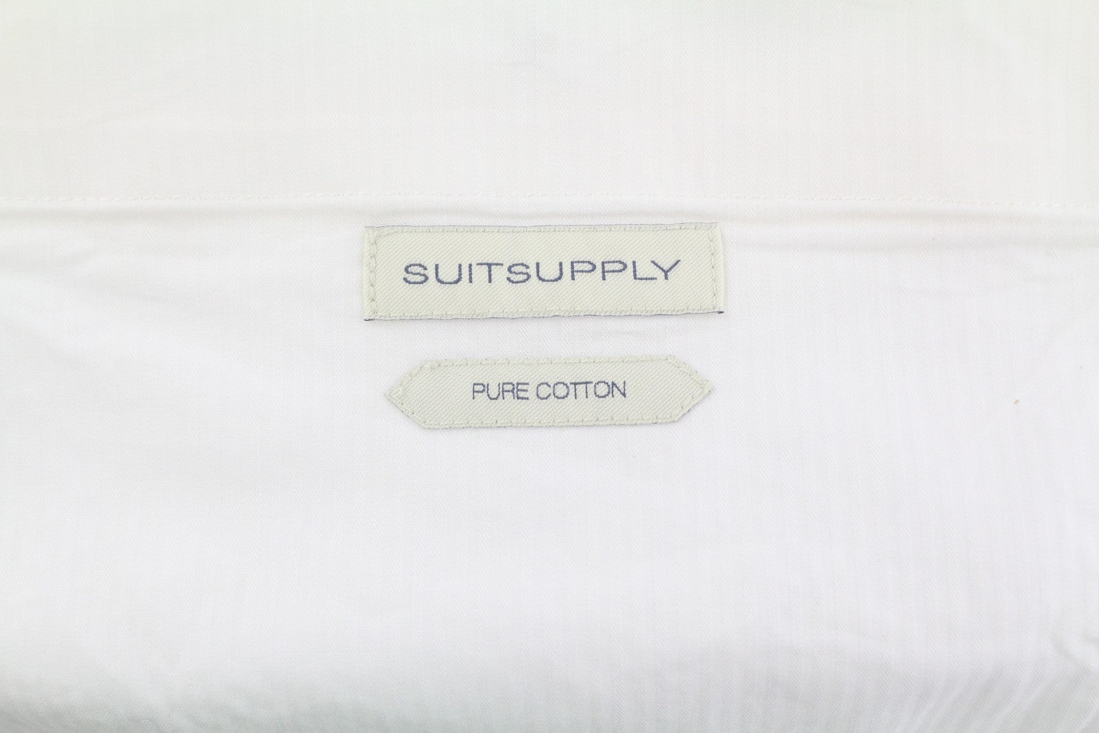 „SUITSUPPLY Porto“ vyriškos kelnės, UK34R, baltos, grynos medvilnės, plonos, chino stiliaus, su užtrauktuku. 