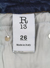 Atvartomi džinsai Boy tiesaus kirpimo Dalston Selvedge Blue Stretch