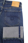 Jeans Cuffed Boy Straight Dalston Selvedge Blue Stretch