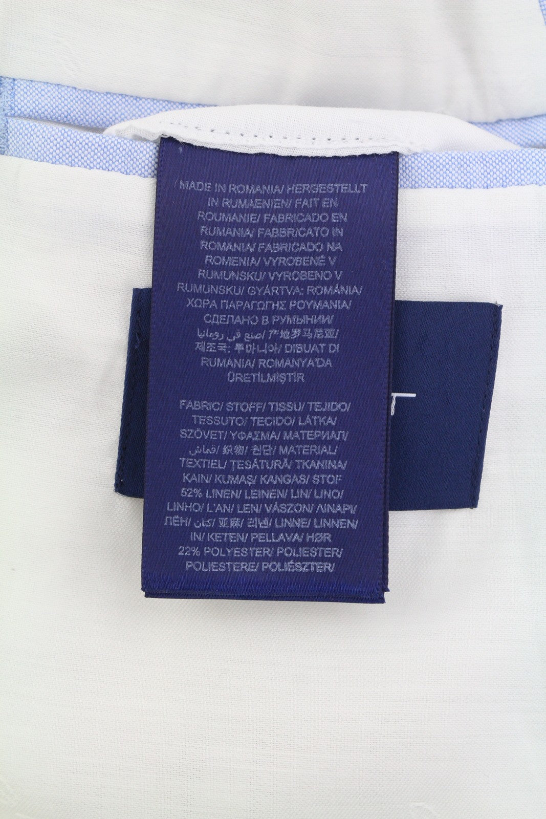 GANT moteriškas švarkas, EU36, balkšvas, dryžuotas lino mišinio audinys, su įpjova atvartu, sagomis užsegamas. 