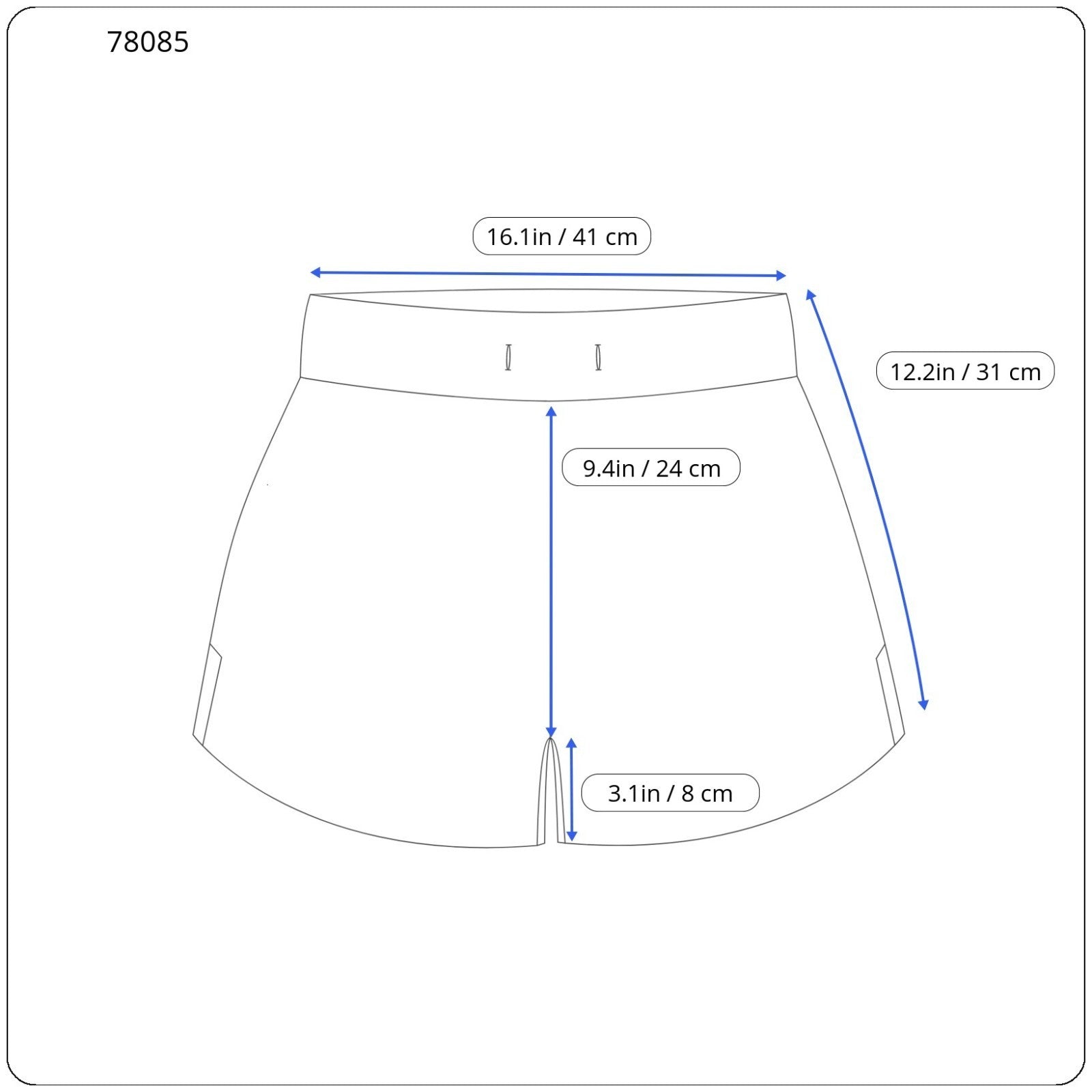 SWEATY BETTY moteriški trišuolio šortai L dydžio, mėlyni, marginti, lengvi vasariniai drabužiai 
