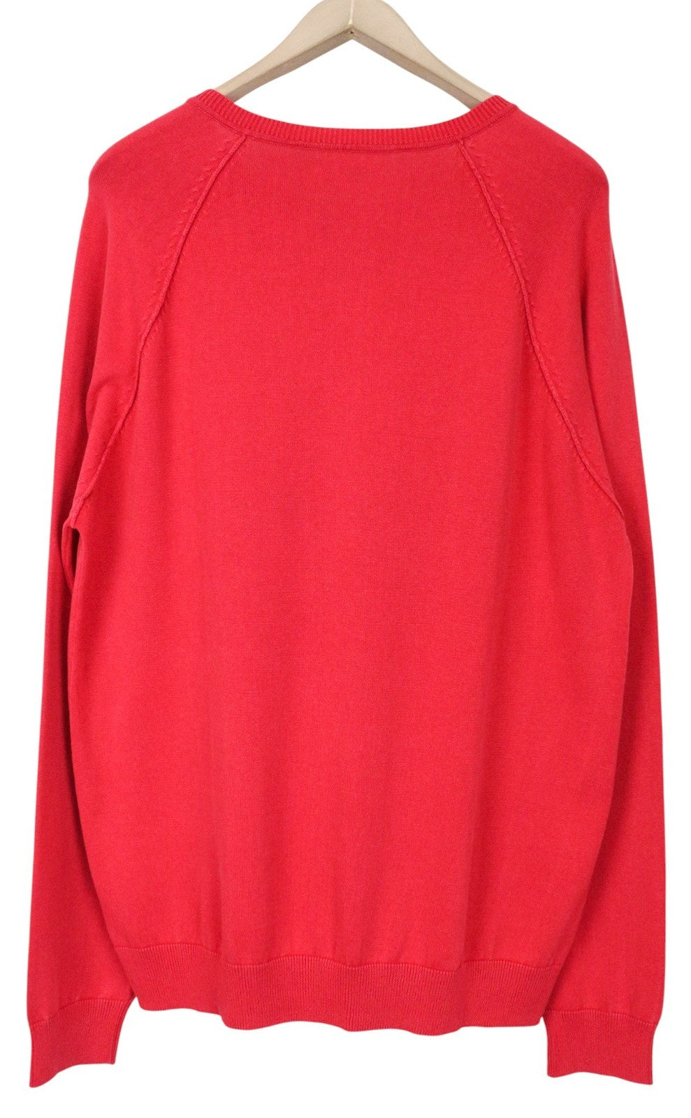 GAUDI vyriškas džemperis, 2XL, raudonas medvilninis megztinis su ilgomis rankovėmis 