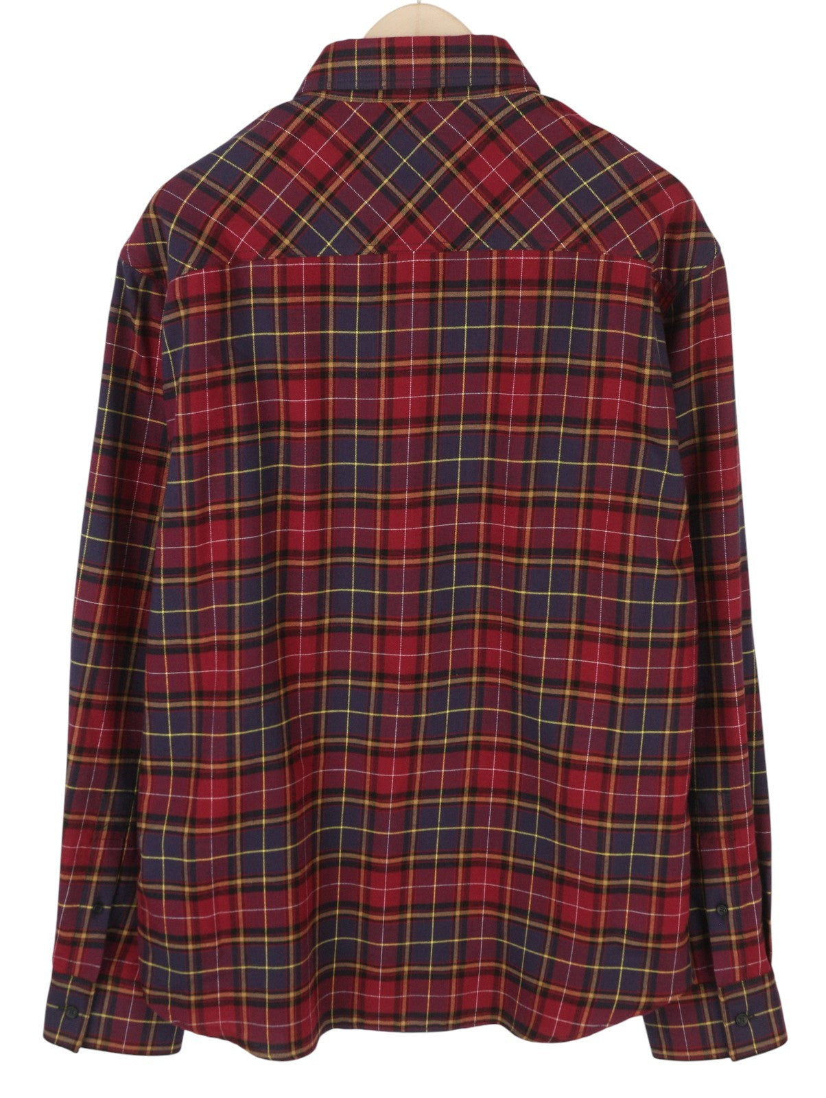 BALTA VIRGIL ABLOH vyriški marškinėliai su purškiamais knygų langais ir raudonais flanelės raštais, 50 vnt., F25, RRP796 