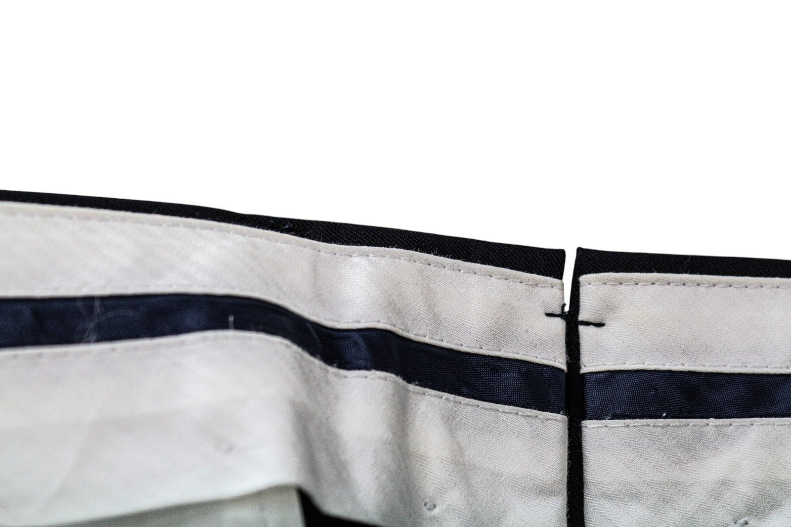 SUITSUPPLY Ferrara Men's Suit UK46R Navy Blue Wool 2 Piece Trousers Waistcoat