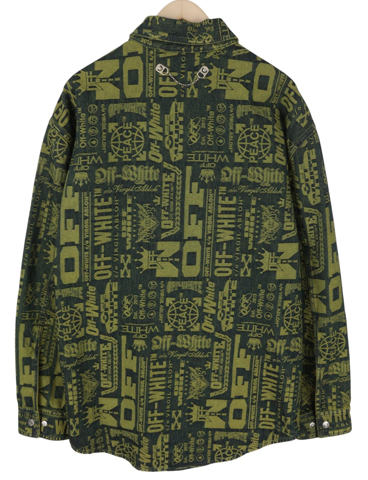 BALTA C/O VIRGIL ABLOH MULTI Logo Jaqo džinsinio audinio vyriški marškinėliai L stori FW25 RRP899 