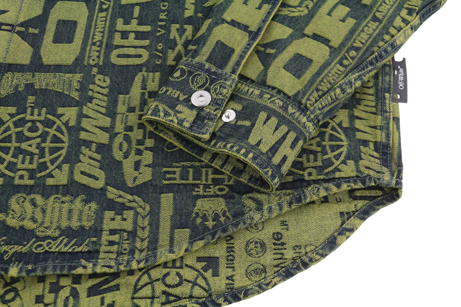 BALTA C/O VIRGIL ABLOH MULTI Logo Jaqo džinsinio audinio vyriški marškinėliai L stori FW25 RRP899 