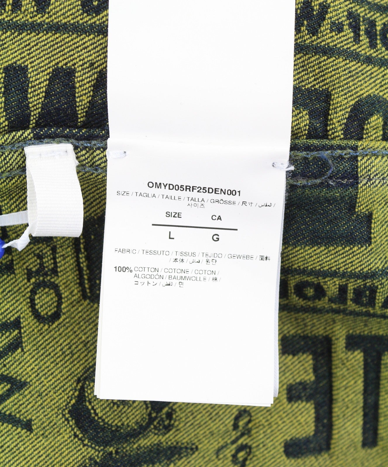 BALTA C/O VIRGIL ABLOH MULTI Logo Jaqo džinsinio audinio vyriški marškinėliai L stori FW25 RRP899 