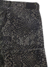 Jeans Boyfriend Brown Snake Jacquard
