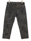 Jeans Boyfriend Brown Snake Jacquard