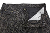Jeans Boyfriend Brown Snake Jacquard