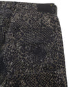 Jeans Boyfriend Brown Snake Jacquard