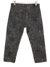 Boyfriend džinsai „Brown Snake Jacquard“