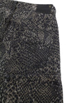 Jeans Boyfriend Brown Snake Jacquard