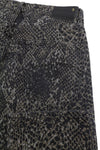 Jeans Boyfriend Brown Snake Jacquard