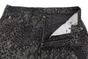 Jeans Boyfriend Brown Snake Jacquard
