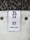 Jeans Boyfriend Brown Snake Jacquard