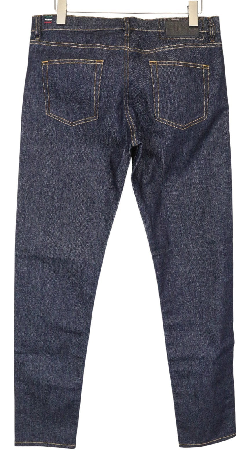 DIESEL D-Strukt 082AC vyriški džinsai W34/L34 tamsiai mėlyni, tamprūs, siaurėjantys medvilniniai džinsai 