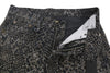 Jeans Boyfriend Brown Snake Jacquard