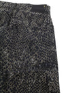 Jeans Boyfriend Brown Snake Jacquard