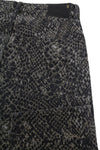 Jeans Boyfriend Brown Snake Jacquard