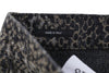 Jeans Boyfriend Brown Snake Jacquard