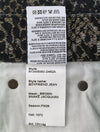 Jeans Boyfriend Brown Snake Jacquard