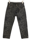 Jeans Boyfriend Brown Snake Jacquard