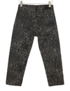 Jeans Boyfriend Brown Snake Jacquard