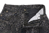 Jeans Boyfriend Brown Snake Jacquard