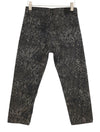 Jeans Boyfriend Brown Snake Jacquard