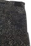 Boyfriend džinsai „Brown Snake Jacquard“