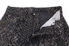 Jeans Boyfriend Brown Snake Jacquard