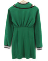 Green Polyester Dress