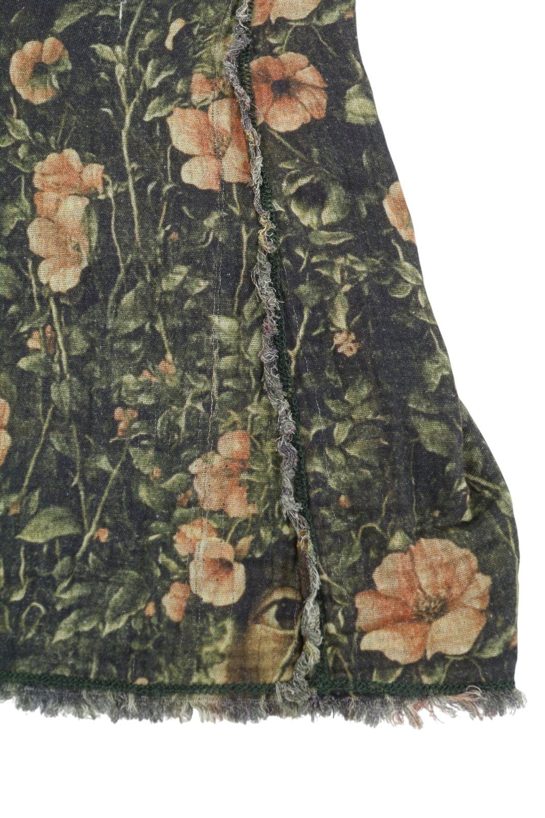 R13 dvipusė, smulkiai pjaustyta, laisvalaikio stiliaus midi moteriška suknelė L, alyvuogių spalvos, languota, Fromal, kamufliažinė, FW25 