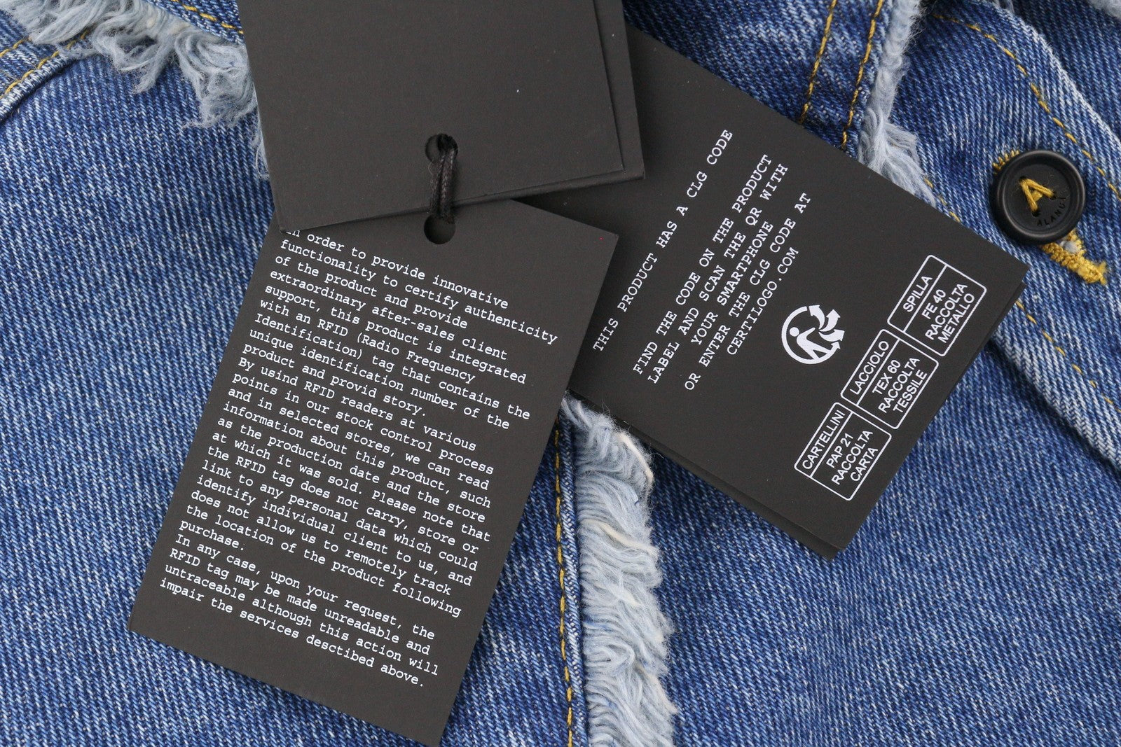 ALANUI Pacific Roads trumpinti džinsiniai moteriški marškiniai S dydžio mėlyni su apnašomis RRP815