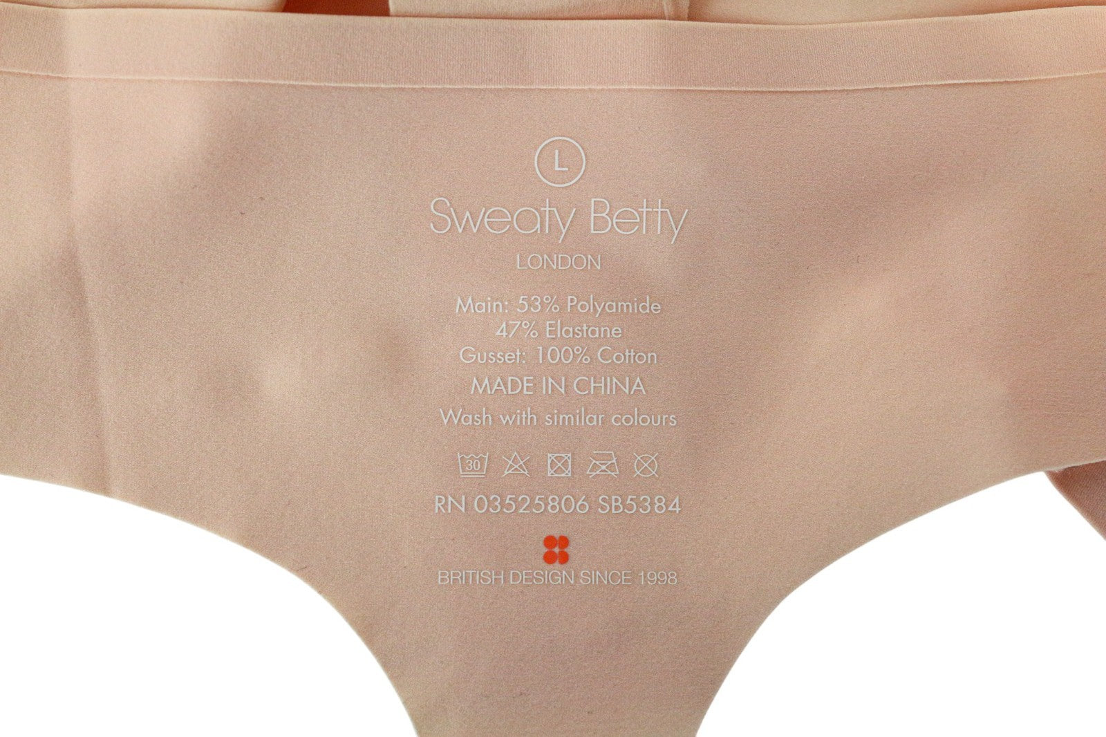 SWEATY BETTY „Barely There“ moteriškos kelnaitės su ilgomis rankovėmis, rožinės, lengvos, tamprios, L dydžio 