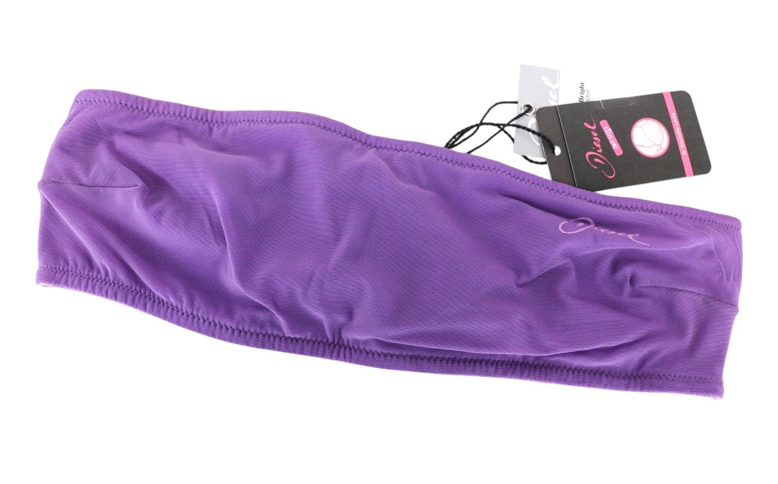 MAISON SCOTCH moteriška liemenėlė 75B violetinė su logotipu ir tampriu pamušalu, UK34B dydis 