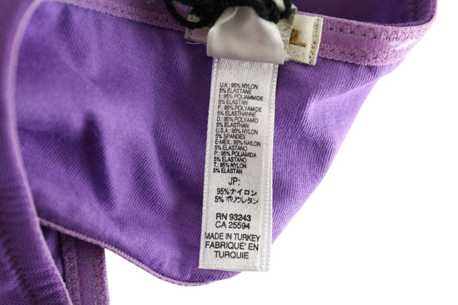 MAISON SCOTCH moteriška liemenėlė 75B violetinė su logotipu ir tampriu pamušalu, UK34B dydis 