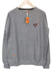 GOOD GENES vyriškas džemperis su pilku mišinio megztiniu logotipu ilgomis rankovėmis laisvalaikio palaidinė 