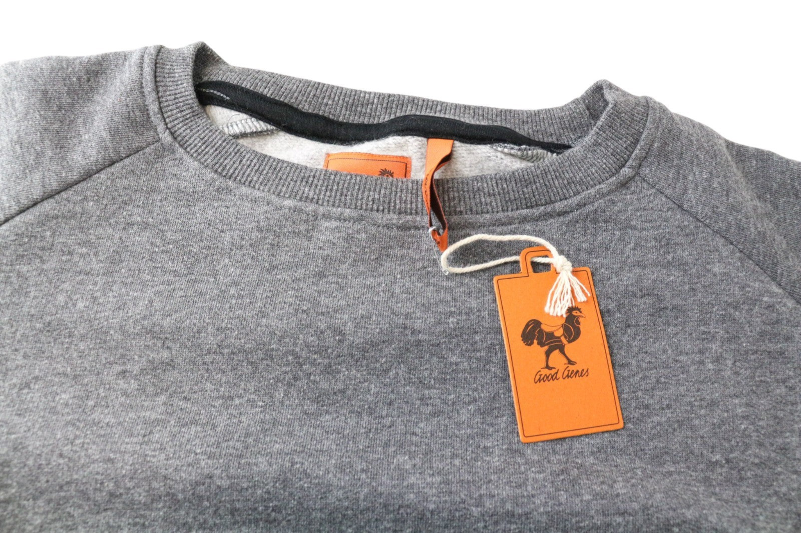 GOOD GENES vyriškas džemperis su pilku mišinio megztiniu logotipu ilgomis rankovėmis laisvalaikio palaidinė 