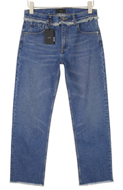 ALANUI Pacific Roads Regular moteriški džinsai W26 su užtrauktuku, dirbtinai sendinti, išblukę džinsai 