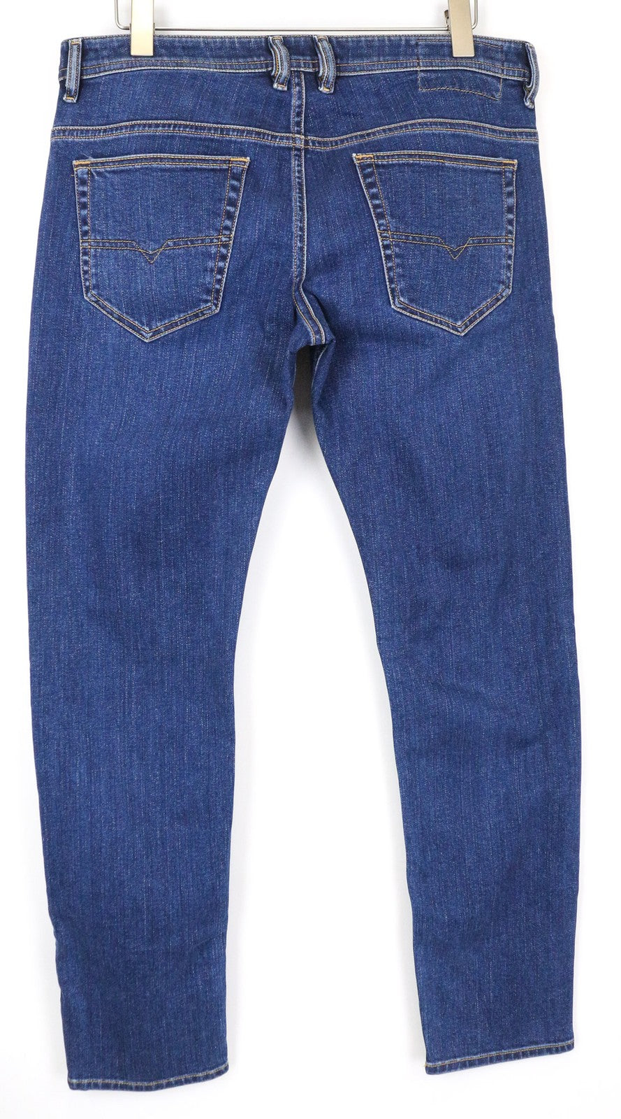 DIESEL Thommer 0870F Men's Jeans W34 Blue Distressed Slim Fit Cotton Stretch