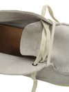 Grey Leather Desert Boots