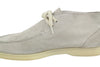 Grey Leather Desert Boots